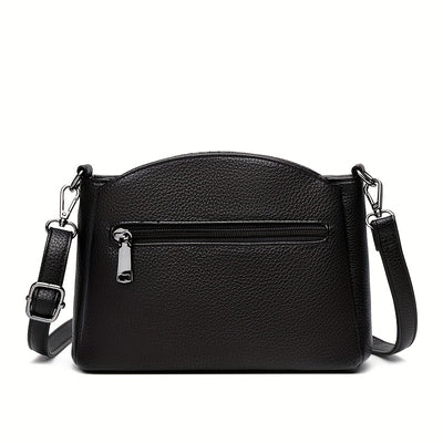 Women's Geometric Plaid Crossbody Bag