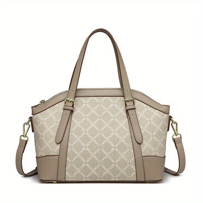 Women's Genuine Leather Handbag – Modern Vintage Style, Wristlet & Durable Metal Hardware