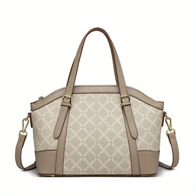 Women's Genuine Leather Handbag – Modern Vintage Style, Wristlet & Durable Metal Hardware