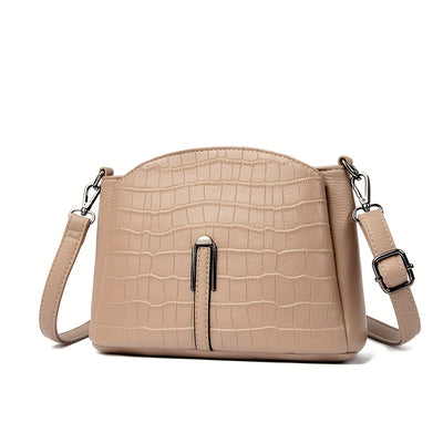 Women's Geometric Plaid Crossbody Bag