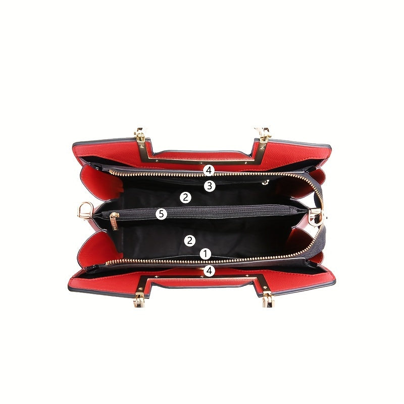 Elegant Black Satchel Bag – Minimalist Split Leather