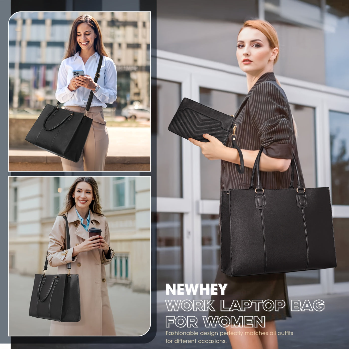 NEWHEY Women’s 15.6" Laptop Tote Bag