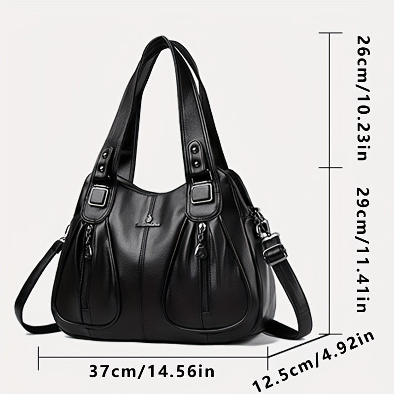 Lightweight Women’s PU Shoulder Bag – Casual & Travel