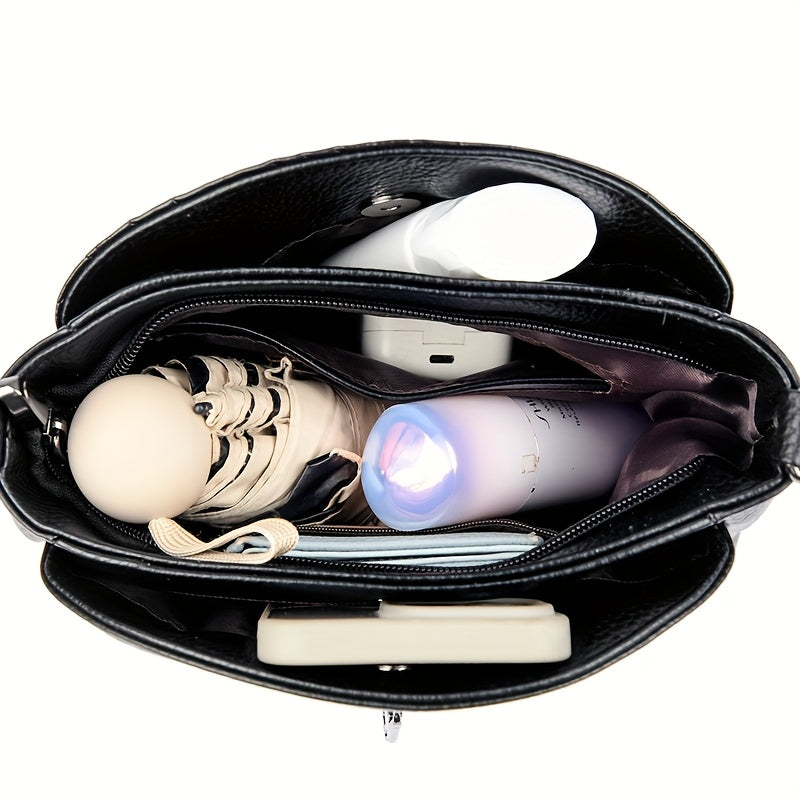 Women's Geometric Plaid Crossbody Bag