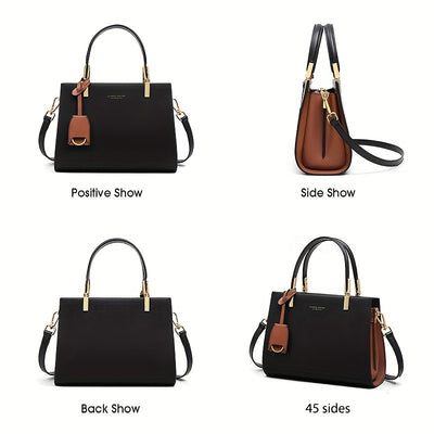 COBBLER LEGEND Elegant Genuine Leather Tote Handbag