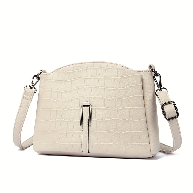 Women's Geometric Plaid Crossbody Bag