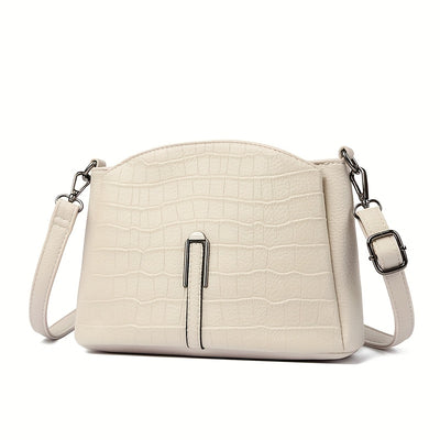 Women's Geometric Plaid Crossbody Bag