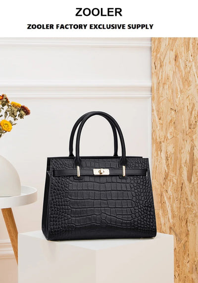 Fashion Women’s Genuine Leather Shoulder Bag – Elegant Soft Cowhide Tote Purse for Business