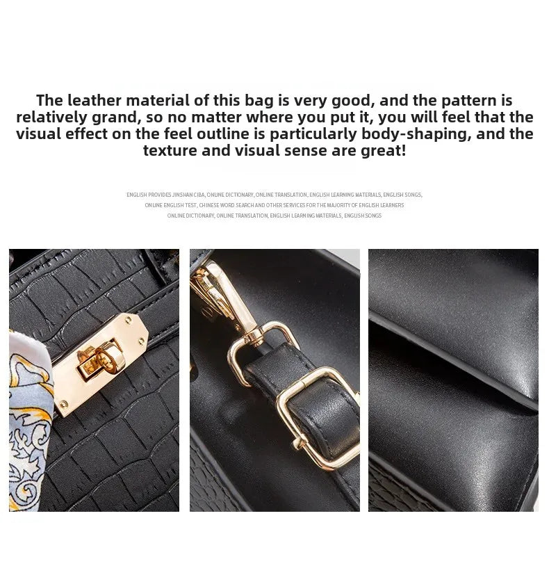 High-End Women Midlife Luxury Leather Bag