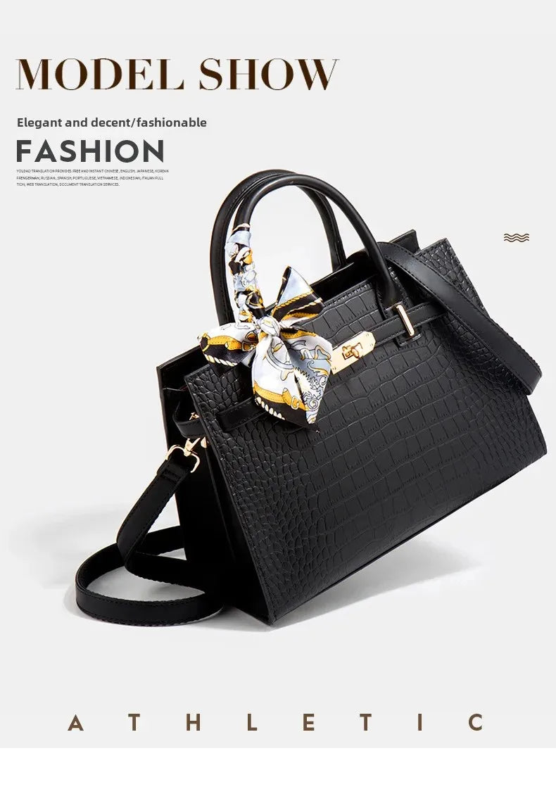 High-End Women Midlife Luxury Leather Bag