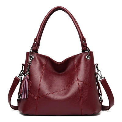 Luxury Genuine Sheepskin Leather Tote Bag for Women