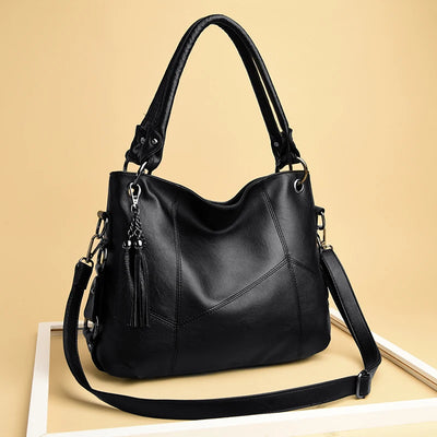 Luxury Genuine Sheepskin Leather Tote Bag for Women