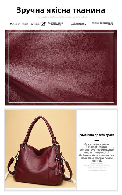 Luxury Genuine Sheepskin Leather Tote Bag for Women
