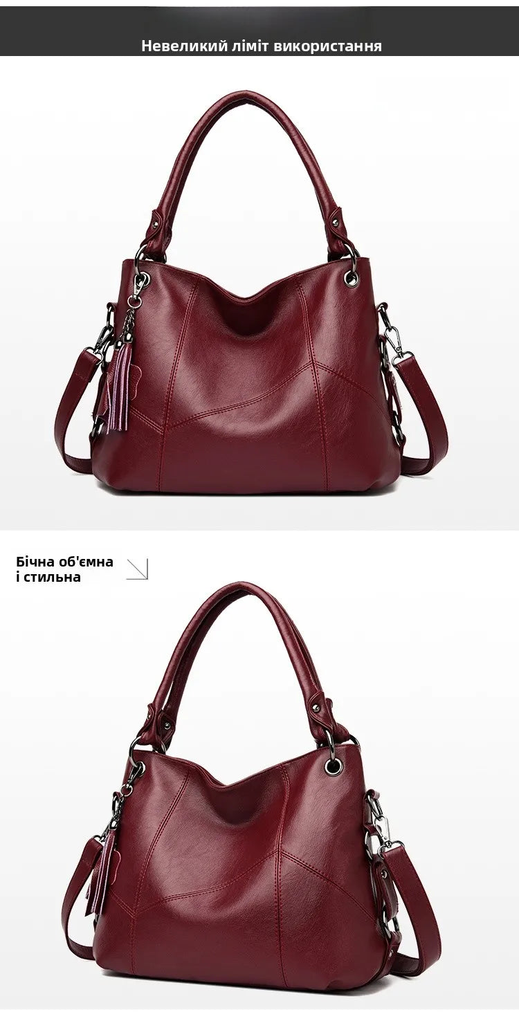 Luxury Genuine Sheepskin Leather Tote Bag for Women