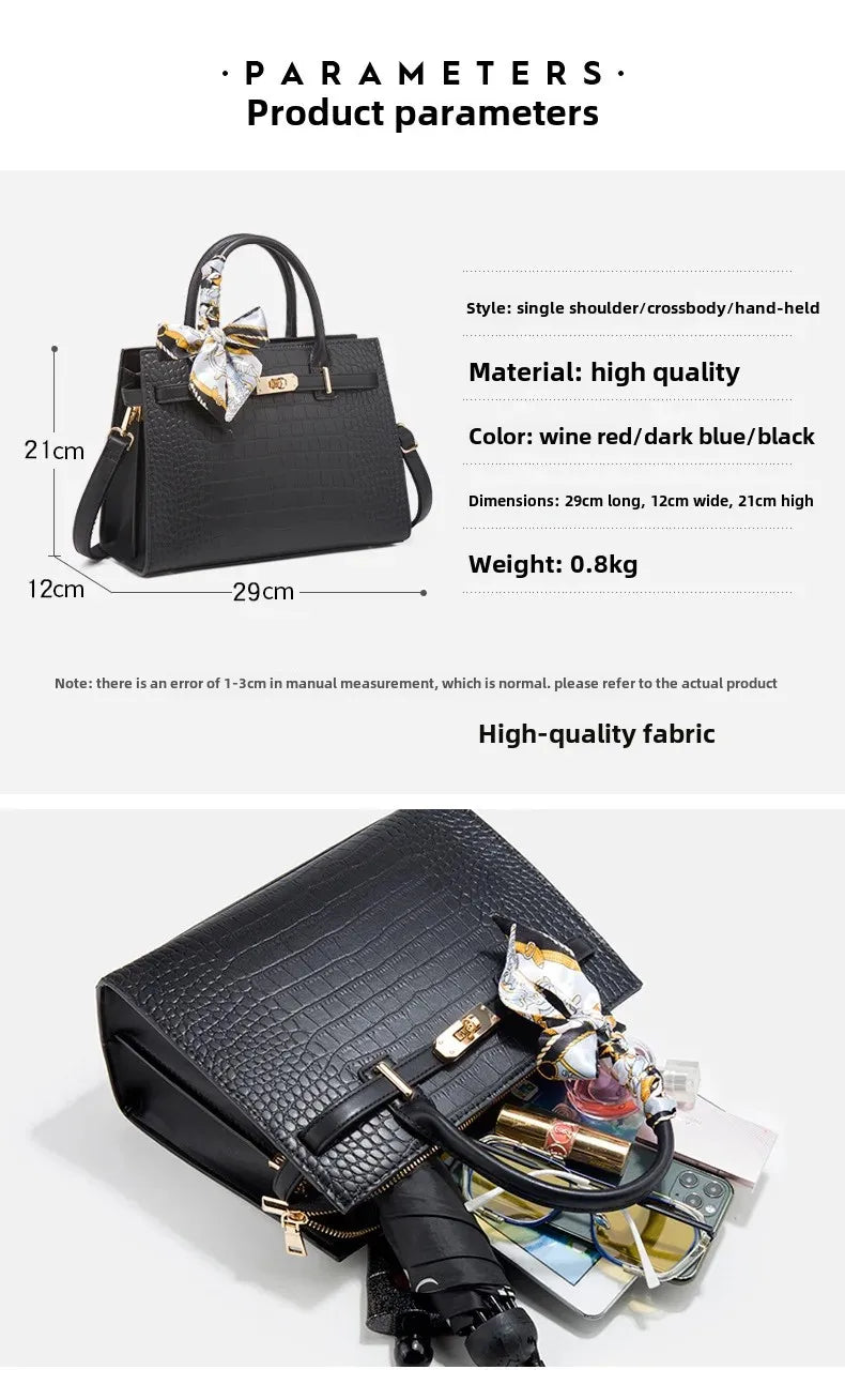 High-End Women Midlife Luxury Leather Bag