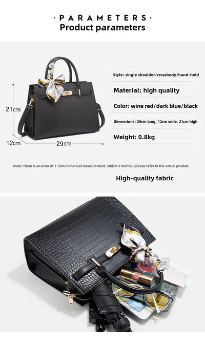 High-End Women Midlife Luxury Leather Bag