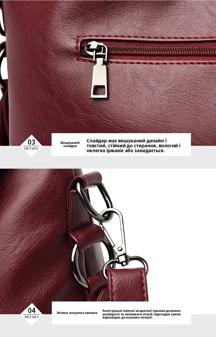 Luxury Genuine Sheepskin Leather Tote Bag for Women