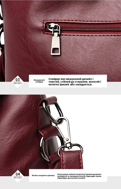 Luxury Genuine Sheepskin Leather Tote Bag for Women