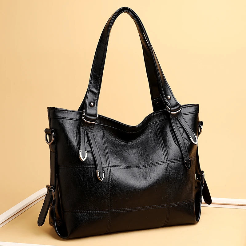 Women's shoulder bag synthetic leather casual style