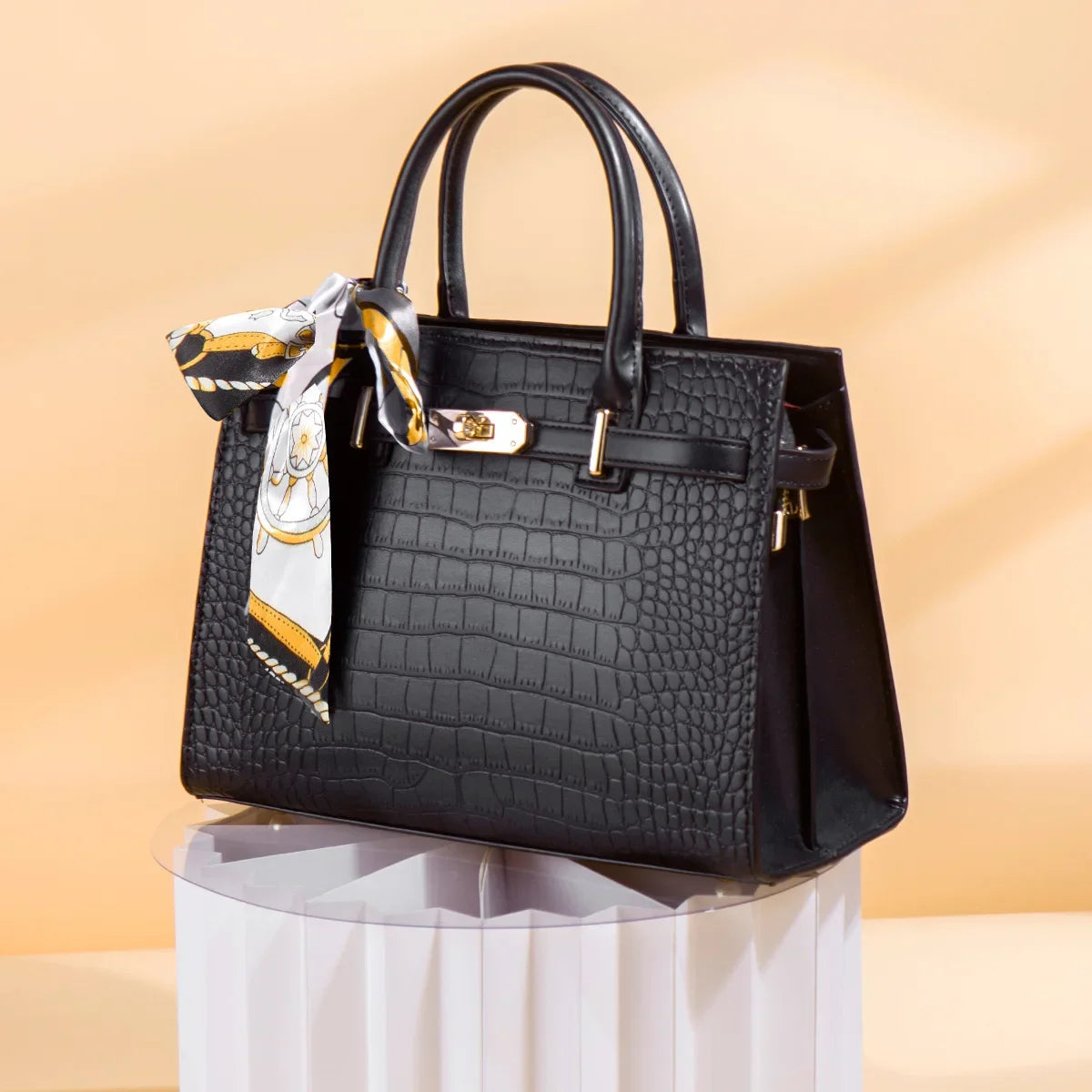 High-End Women Midlife Luxury Leather Bag