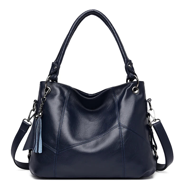 Luxury Genuine Sheepskin Leather Tote Bag for Women