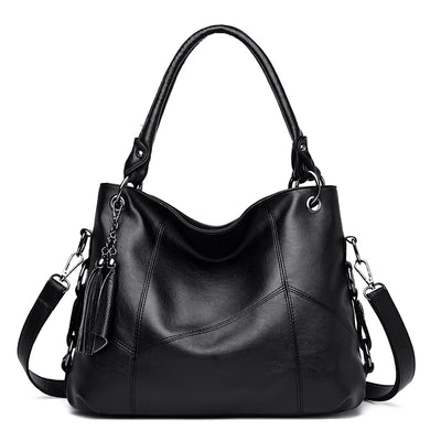 Luxury Genuine Sheepskin Leather Tote Bag for Women