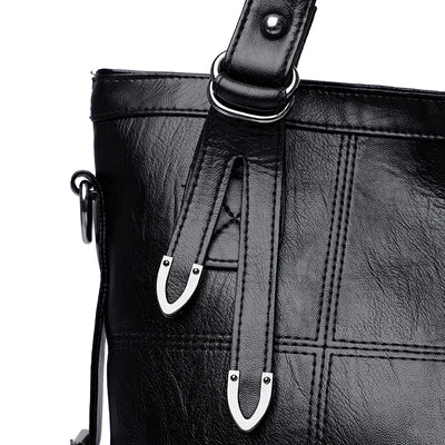 Women's shoulder bag synthetic leather casual style