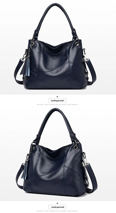 Luxury Genuine Sheepskin Leather Tote Bag for Women