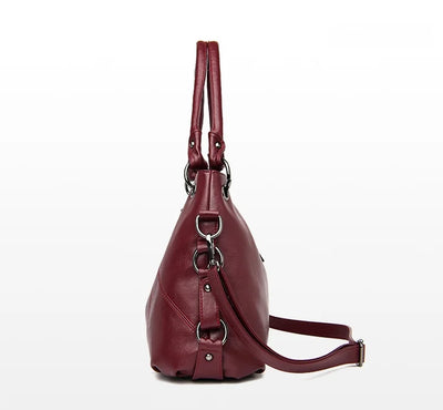 Luxury Genuine Sheepskin Leather Tote Bag for Women