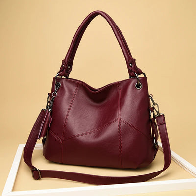 Luxury Genuine Sheepskin Leather Tote Bag for Women