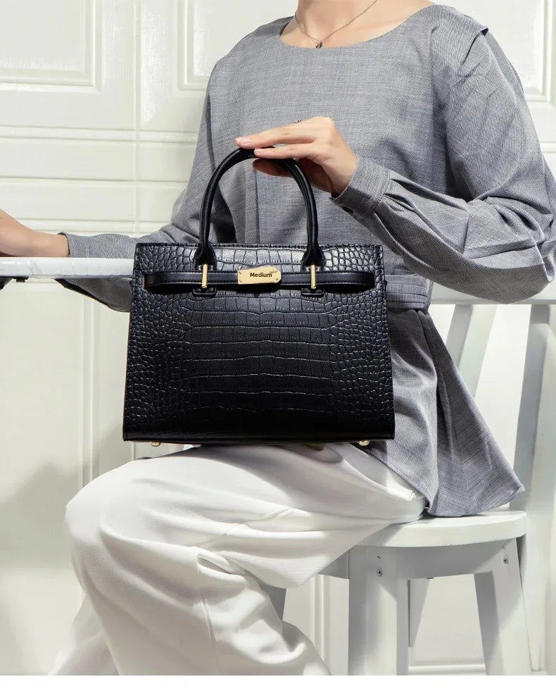 High-End Women Midlife Luxury Leather Bag