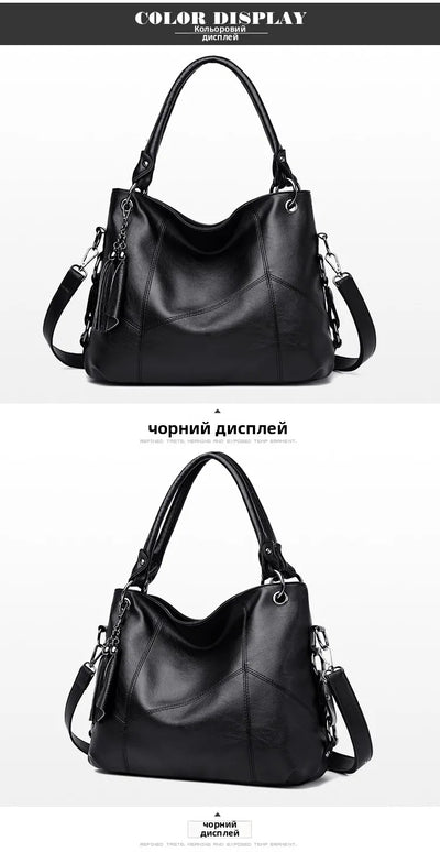 Luxury Genuine Sheepskin Leather Tote Bag for Women