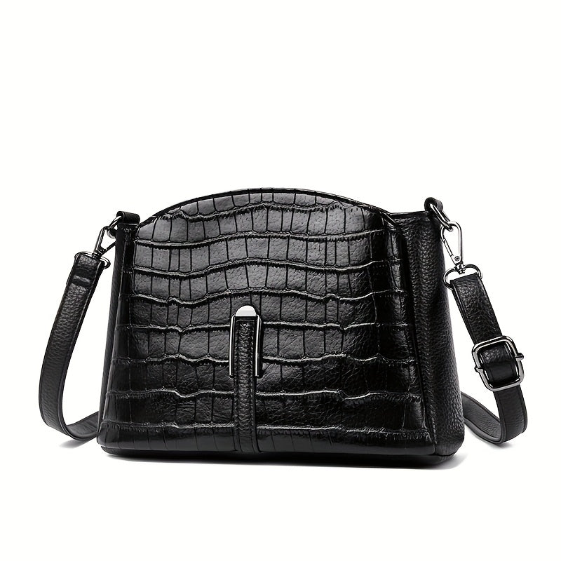 Women's Geometric Plaid Crossbody Bag
