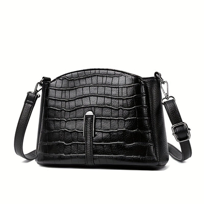 Women's Geometric Plaid Crossbody Bag