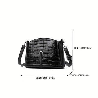 Women's Geometric Plaid Crossbody Bag